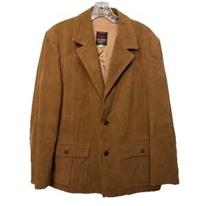Vintage Europe Craft Jacket Mens 40 Brown Corduroy chore barn lined